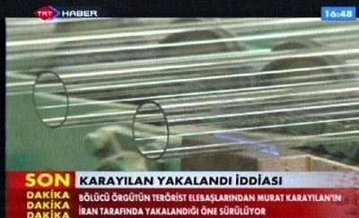 TRT Türk Tahran’daki muhabiri Hakan Çelik’e bağlandı. Hakan Çelik  de Karayılan’ın yakalandığı iddiasına ilişkin resmi veya gayriresmi düzeyde doğrulanmadığını bildirdi. - Murat Karayilan 2