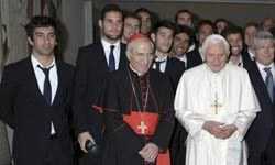 Ardalı Atletico Madrid Papa’nın huzurunda