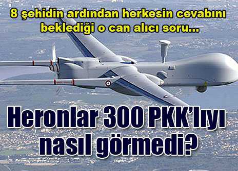 Heronlar Dağlıca’da 300 PKK’lıyı neden görmedi?