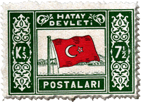 İLKOKULLARA TARİH ve COĞRAFYA DERSLERİ - Hatay devleti stamp