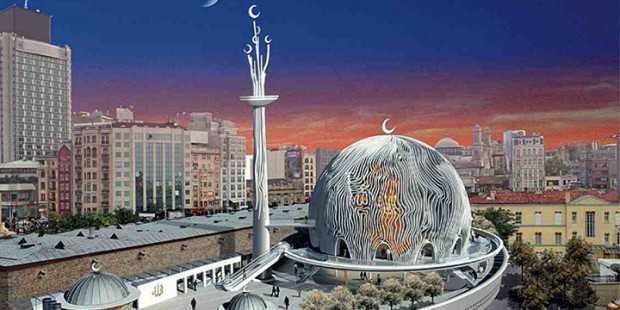 Başbakan Erdoğan 7 katı zemin altında, 17 bin metrekare kapalı alanı içeren Taksim Camisi projesini "fazla modern" buldu - page erdogan taksim camisi39ni fazla 39modern39 buldu mimar revizyona gitti 048273038