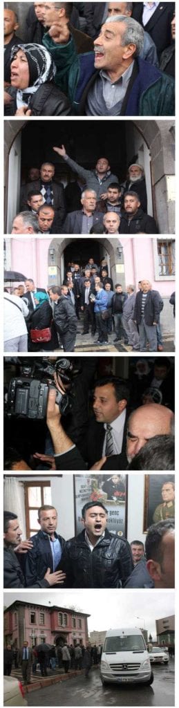 Başbakan Recep Tayyip Erdoğan’ın PKK terörüne çözüm bulmak adına ortaya koyduğu Kürt Açılımı’nın ardından oluşturduğu Akil İnsanlar Heyeti’nin İç Anadolu Grubu, Kayseri’de protesto edildi. Türkiye Harp Malulü Gaziler Şehit Dul ve Yetimleri Derneği’ni ziyaret eden Ahmet Taşgetiren başkanlığındaki heyet şehit aileleri ve gazilerin hışmına uğradı. Öfkeli şehit aileleri ve gaziler Akil İnsanlar Heyeti’ne “Benim kanım üzerinden pazarlık yapmayın! Defolun gidin! Utanmadan buraya gelişmiş konuşuyorlar” şeklinde bağırarak tepkilerini dile getirdi. - AKILLER DEFOULUN