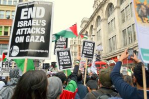 İsrail Elçiliği onu Filistin protestosu