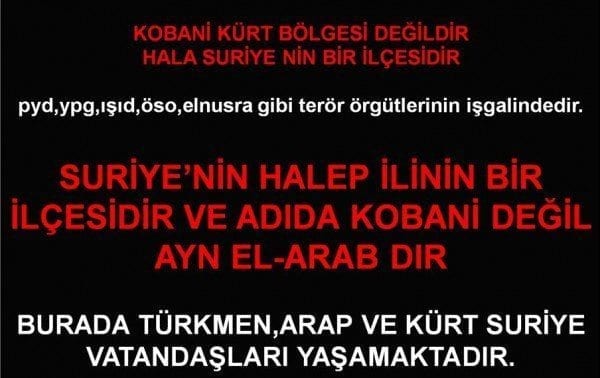 Türk Milletine karşı yürütülen psikolojik operasyonların merkezi Hürriyet Gazetesi ve Kobani Zırvası