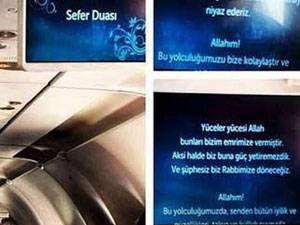 THY İstanbul-Londra uçağında sesli-resimli Sefer Duası