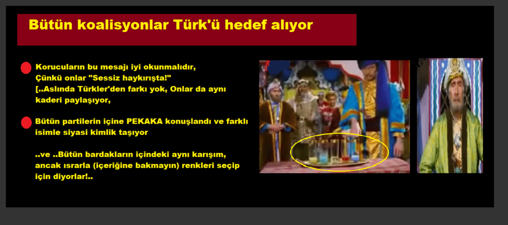 Bütün koalisyonlar Türk’ü hedef almakta