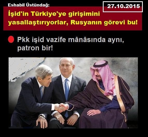 İşid’in Türkiye’ye girişimini yasallaştırıyorlar, Rusyanın görevi bu!