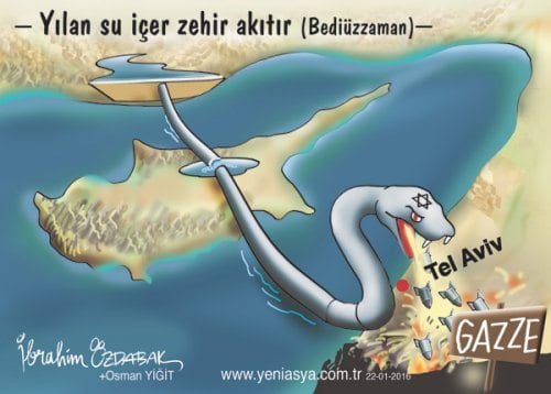 Karikatürist İbrahim Özdabak’tan AKP hükümetine İsrail Eleştirisi