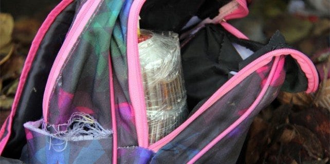 Okul çantasında bomba  …. Teröristler tabut ve okul çantasına mühimmat gizledi