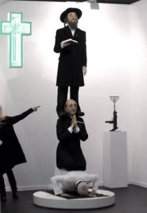 Madrid'deki Müslüman-Hristiyan-Musevi heykeli