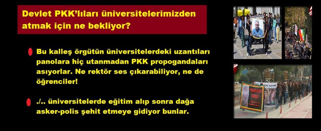 Devlet PKK’lıları üniversitelerimizden atmak için ne bekliyor?