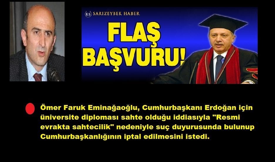 Erdoğan İçin Flaş Başvuru Ve Suç Duyurusu!