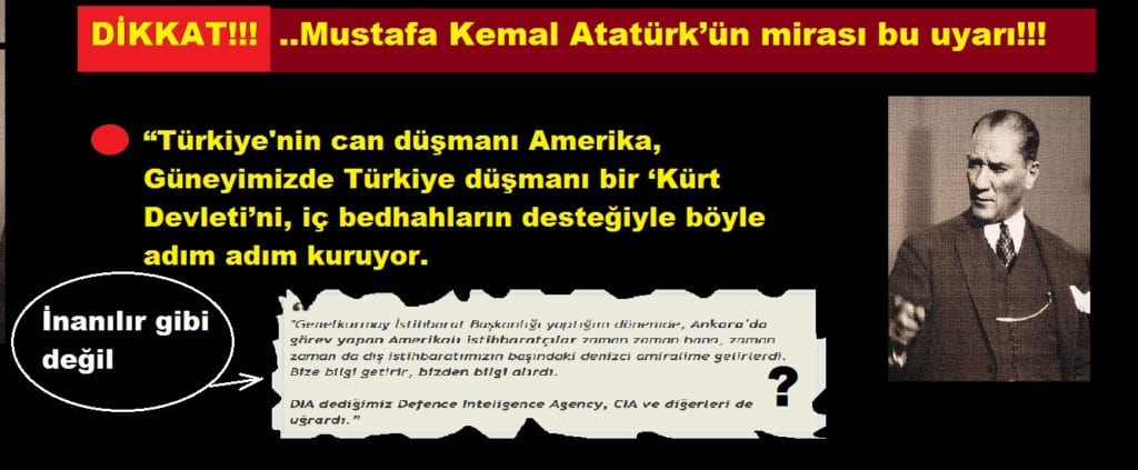 ..Mustafa Kemal Atatürk’ün mirası bu uyarı!!!