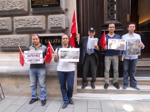 Ermeni çetelerinin baskını protesto edildi