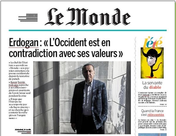 Son dakika; Cumhurbaşkanı Recep Tayyip Erdoğan, Le Monde'a önemli açıklamalarda bulundu. - image002 4