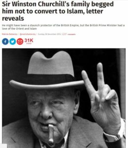 Churchill\'in ailesi islam\'a geçmemesi için kendisine mektup yazmış - churchill