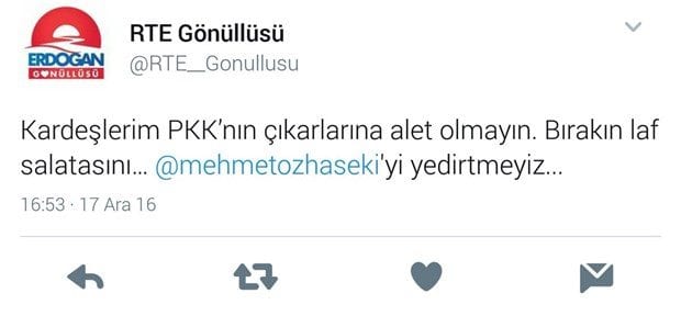 Çevre ve Şehircilik Bakanı Mehmet Özhaseki sahte hesap yerine yanlışlıkla kendi hesabından twit atınca gerçek ortaya çıktı. - bakan ozhaseki den kendisine destek twitter hesaplarini karistirdi 223161 1