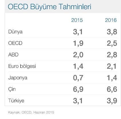 OECD: Türkiye Büyüme Hızı  Bakımından Orta Gelirli Ülkeler Sınıfından Yüksek Gelirli Ülkeler Sınıfına Geçti