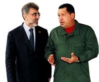 Kimse cesaret edemedi. O yaptı. Venezuela Devlet Başkanı Hugo Chavez İsraillileri kapının önüne koydu. - chavez
