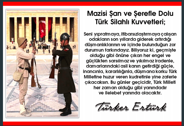 Türk Silahlı Kuvvetlerine duyuru