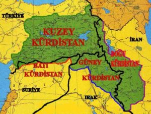Türkiye'nin neredeyse yarısını kapsayan "Büyük Kürdistan" haritasını yıllardır makamına asan Barzani 25.Eylül'de çakma bir referandum ile "BÜYÜK KÜRDİSTAN"ın ilk adımını atıyor. - IMG 0824