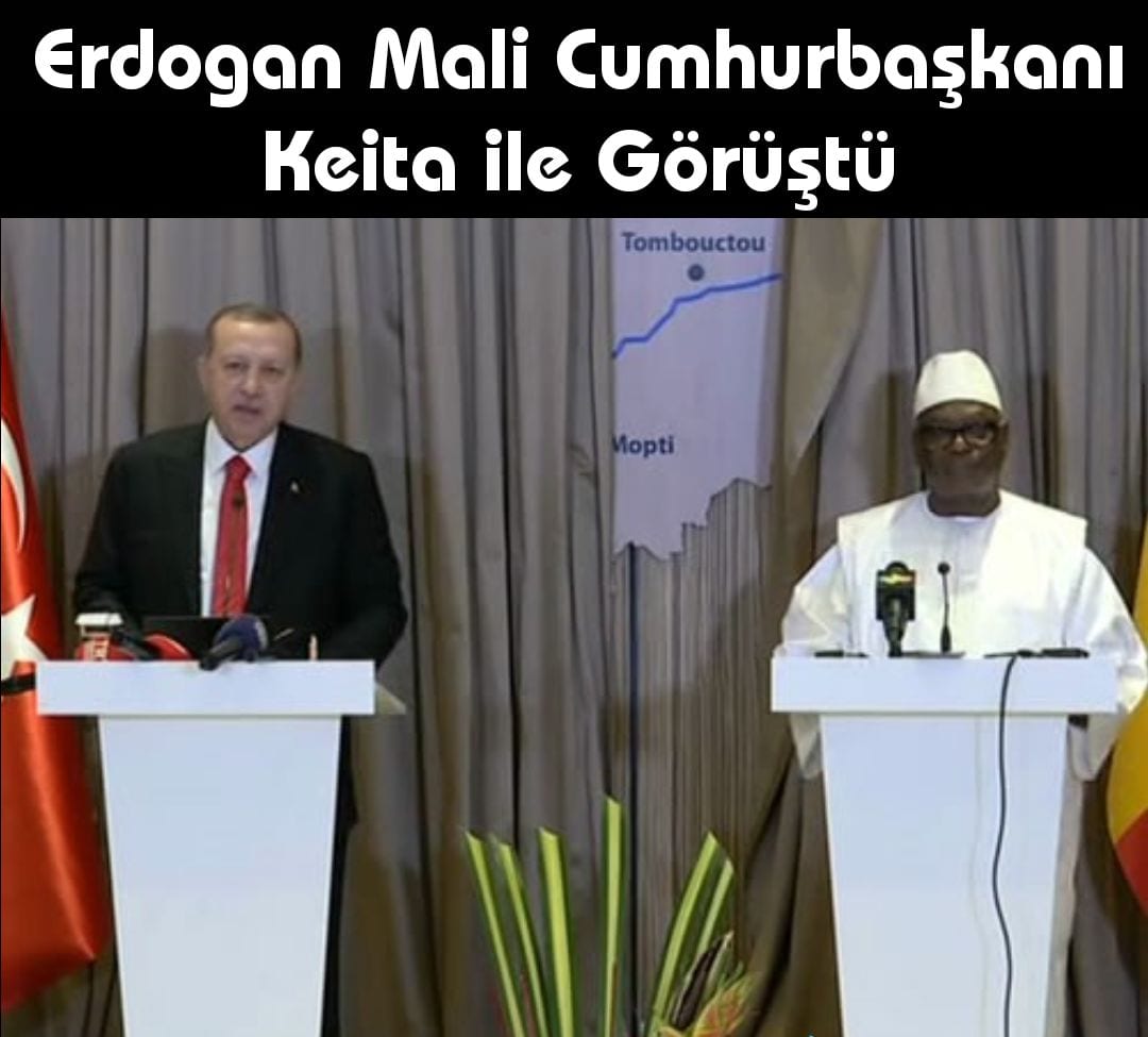 Erdogan Mali Cumhurbaşkanı Keita ile görüştü.