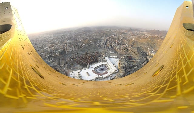 Mekke'nin yukarıdan panoramik görünüşü, Suudi Arabistan