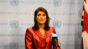 Amerika’nın Birleşmiş Milletler Büyükelçisi Nikki Haley, Ahvaz kentinde askeri geçit töreninde düzenlenen ve 25 kişinin yaşamını yitirdiği saldırıyla ilgili İran’ın Washington’a yönelik suçlamasını reddetti. - 6D996262 AEEC 4532 8CE8 35E0A56797A2 w1023 r1 s