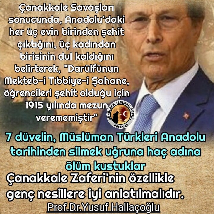 Yusuf Hallaçoğlu Çanakkale 15li türküsü