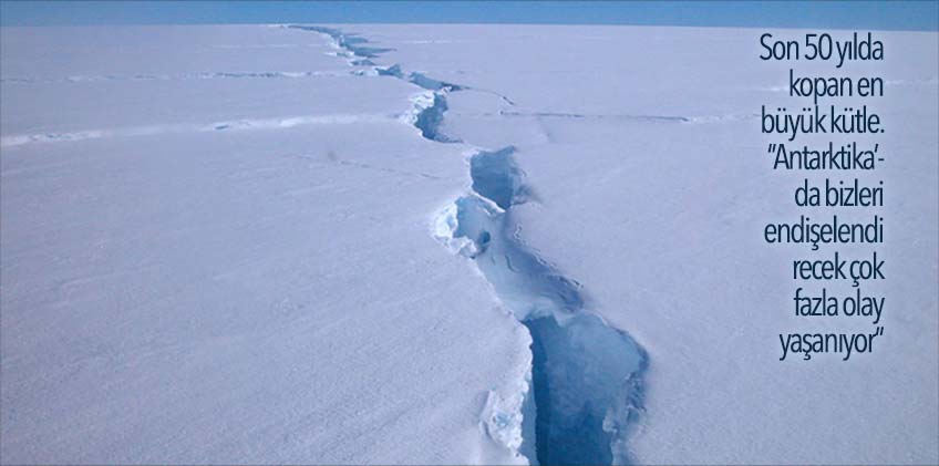 İklim krizinde geri dönüşü olmayan noktanın geçildiğine dair işaretlerin bir örneği de Antarktika'nın 3'üncü büyük buz sahanlığı olarak bilinen Amery sahanlığında yaşandı. - antartika