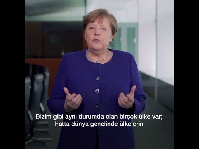 Merkel’den Türkçe altyazılı açıklama