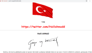 Türk Hacker, Halil Ahmad Amerika’da Özel Üniversite Olan Princeton Üniversitesinin Subdomainlerini Hackleyip İstiklal Marşı'nı Paylaştı - halill