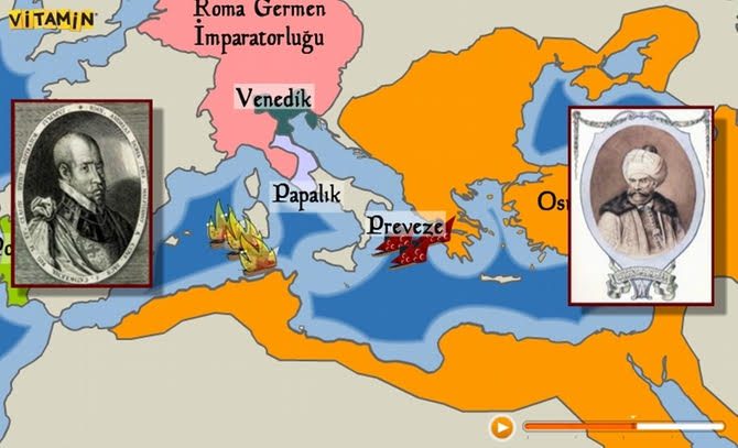 Denizlere Hâkim Olan Cihana Hâkim OlurBarbaros Hayrettin  Paşa(1478–1546) - preveze savasi