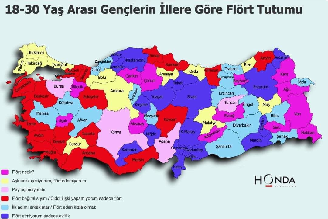 Türkiye Flirt Haritası