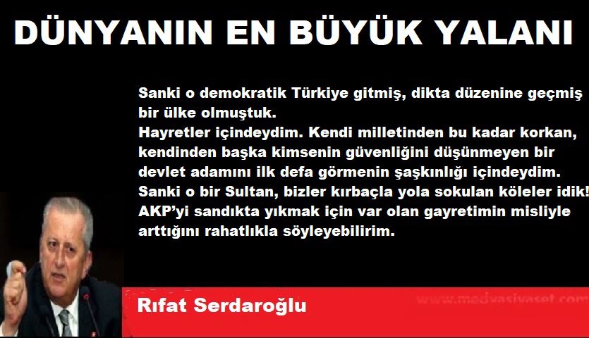 Rıfat Serdaroğlu: DÜNYANIN EN BÜYÜK YALANI - Rifat Serdaroglu 1 2