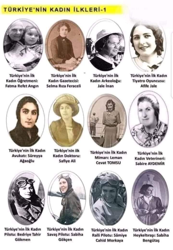 Türkiye’nin kadın ilkleri