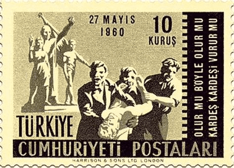 27 Mayıs 1960 Devrimi ve Hürriyet ve Anayasa Bayramı’nın  62.yılında us yinelemek için! - 27mayis1960pulu