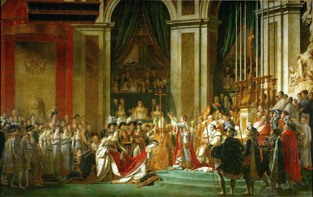 Bazı meşhurları gözden geçirelim. - Jacques Louis David The Coronation of Napoleon 1805 1807 napolyon bonapart