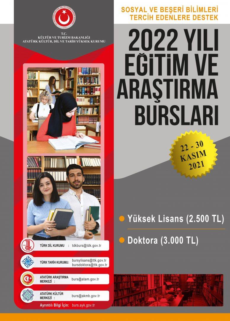 Türk Dil Kurumu 2022 Yılı Burs Sonuçları -TÜRK DİL KURUMU / TURKISHFORUM - ABDULLAH TÜRER YENER - egitim bursu