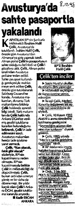 İblisin Kıblesi - Ibrahim Halil Celik sahte pasaport