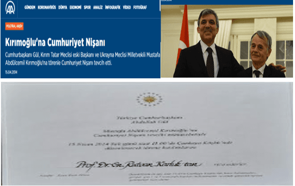 Kırım Türklerinin  Lideri Kırımoğlu  Nobel Barış Ödülü’ne Aday