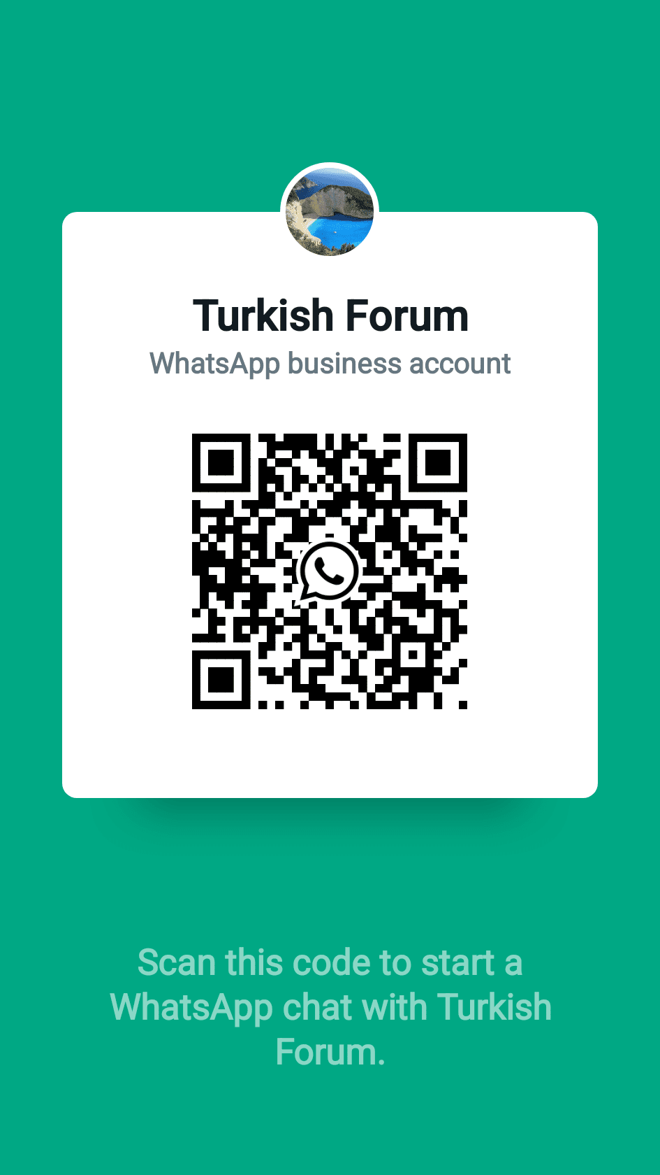 Turkish Forum'a artık whatsapp üzerinden erişebilir, göndermek istediklerinizi gönderebilir, bülten, haber ve duyurularımızı alabilirsiniz. - shared qr code