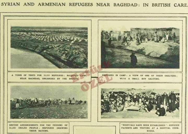 Tarih 30 Ekim 1915, Sphere dergisi sayfa 130. Yani Ermenilerin sürülmesinden birkaç ay sonra... Başlıkta Türk’lerin Ermenileri yok etmeye "giriştiği, teşebbüs ettiği" yazılmış. "Attemp" kelimesi... - suriyeli ve ermeni multeciler bagdat ingiliz