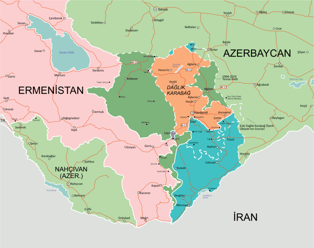Azerbaycan ve Ermenistan'da devlet sınırlarının belirlenmesi konusunda yedi toplantı yapıldı. - 2020 Nagorno Karabakh war Turkish nahcivan daglik karabag azerbaycan ermenistan