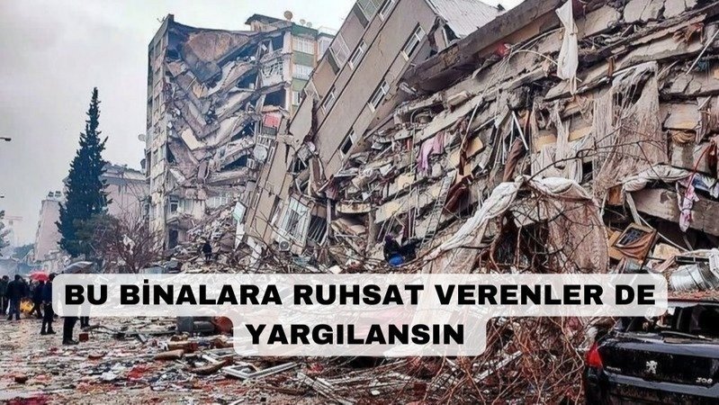 Adalet Bakanı Bozdağ’ın açıklamalarına göre, bugüne kadar hakkında işlem yapılanlar arasında, binaların ruhsatından sorumlu kimse yok.  - depremde yikilan binalara ruhsat verenler de yargilansin