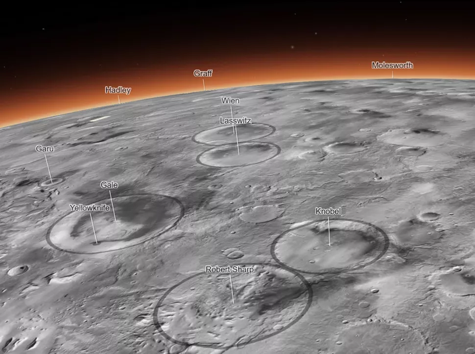 Google Earth'de saatler geçirenler için artık yeni bir eğlence var. NASA, şimdiye kadar yapılmış en ayrıntılı 3D Mars haritasını yayınladı. - mars haritasi