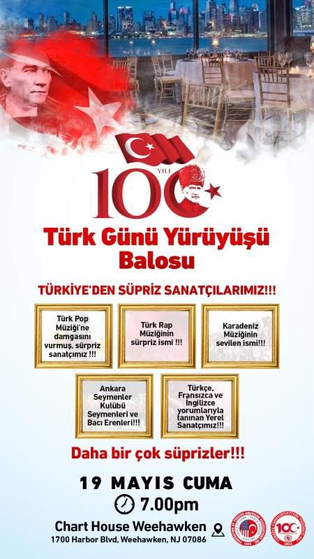 19 Mayıs Atatürk'ü Anma ve Gençlik Spor Bayramı’ndaTürk Günü Yürüyüşü Balosu19 Mayıs, 2023 Cuma - turk gunu yuruyusu balosu