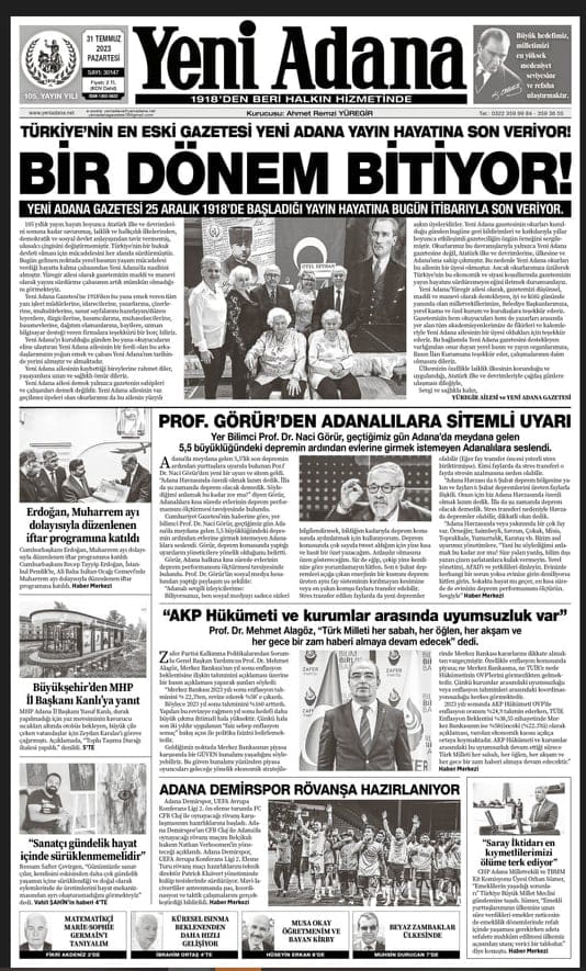 Yeni Adana Gazetesi Bitiyor mu?