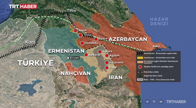 27 Eylül 2020’de başlayıp 44 günde zaferle sonuçlanan savaş ile, Karabağ ve çevresindeki Azerbaycan toprakları Ermenistan işgalinden kurtarılmış, Hankendi’de geçici statüko şartıyla ateşkes imzalanmıştı. Ermenistan’ın ateşkesi bozmasıyla bu kadim Türk kenti de bütünüyle Azerbaycan’a döndü. Halen bölgedeki Rus güçleri konusunda tereddütlerimizi not edelim. Sovyet döneminde Bakü petrollerinin işletilmesinde Azerbaycan Türkleri kenarda bekletildi. Bu süreçte beyaz yakalılar genellikle Rus, Ermeni ve Yahudi olup Türkler ekonomik ve endüstriyel faaliyet dinamizminden uzak bırakıldılar. Aynı şekilde askeri hizmetlerde de Azerbaycan Türkleri geri hizmetlerde tutulduğu halde Ermeniler nüfusa oranlarının kat kat üstünde komuta kademesinde yer aldı. Hocalı soykırımının sorumlusu Sovyetlerin 366. Mekanize Alayının önemli kısmını Ermeniler oluşturmaktaydı. - image 2