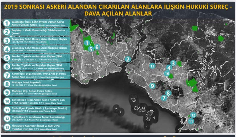 İSTANBUL’UN SON YEŞİL KIRINTILARI ASKERİ ALANLAR ZENGİNLERE LÜKS KONUT OLMUŞ! - istanbul askeri bolgeler konut arazisi oldu